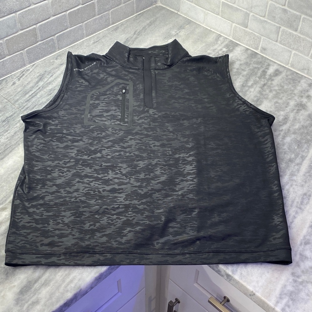 Peter Millar Black Camouflage Top